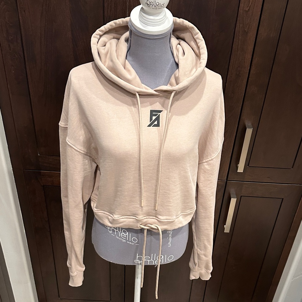 SALE SALE ! Faith Connexion Light Beige Cropped Hoodie
